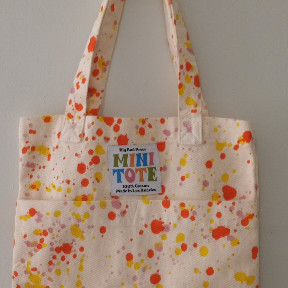 Big Bud Press Mini Tote Splatter Paint NEW!